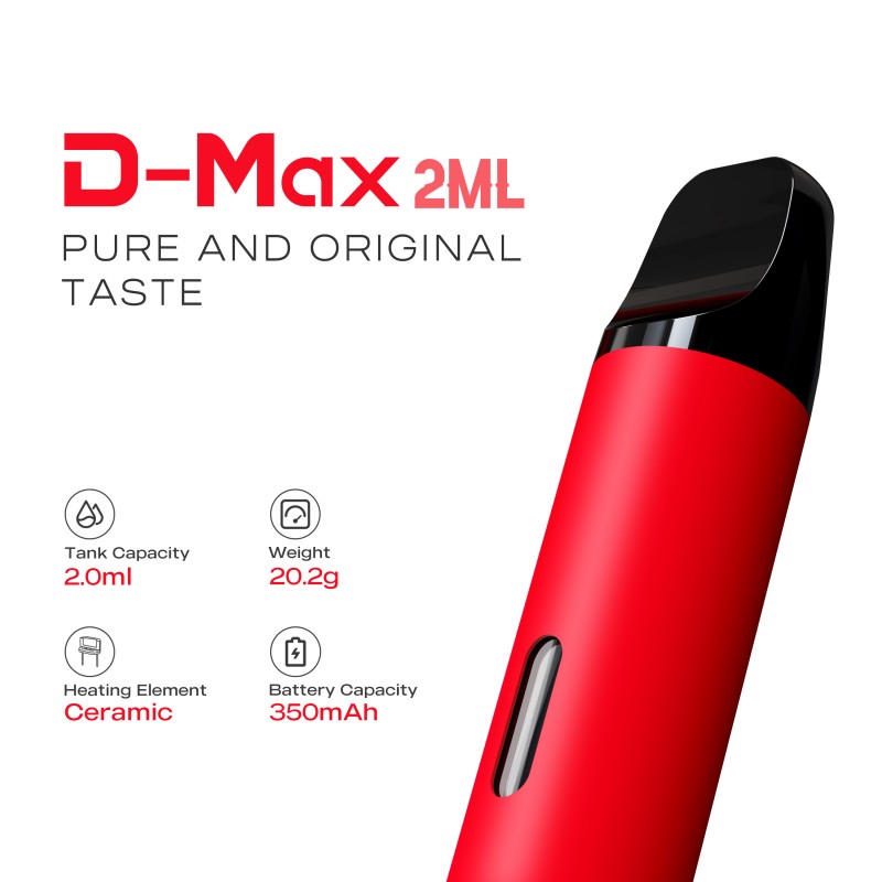 A legjobb cbd hhc olajos eldobható vape toll - D Max Pen 2,0 ml 600 Puffs