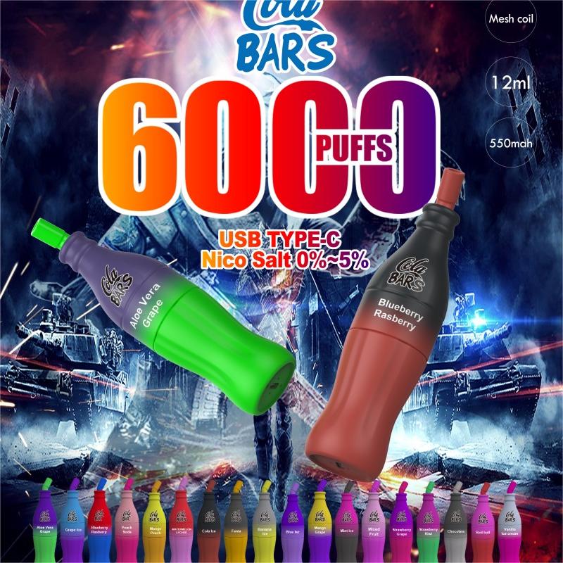 Cola Bars 6000 Puff eldobható vape készülék