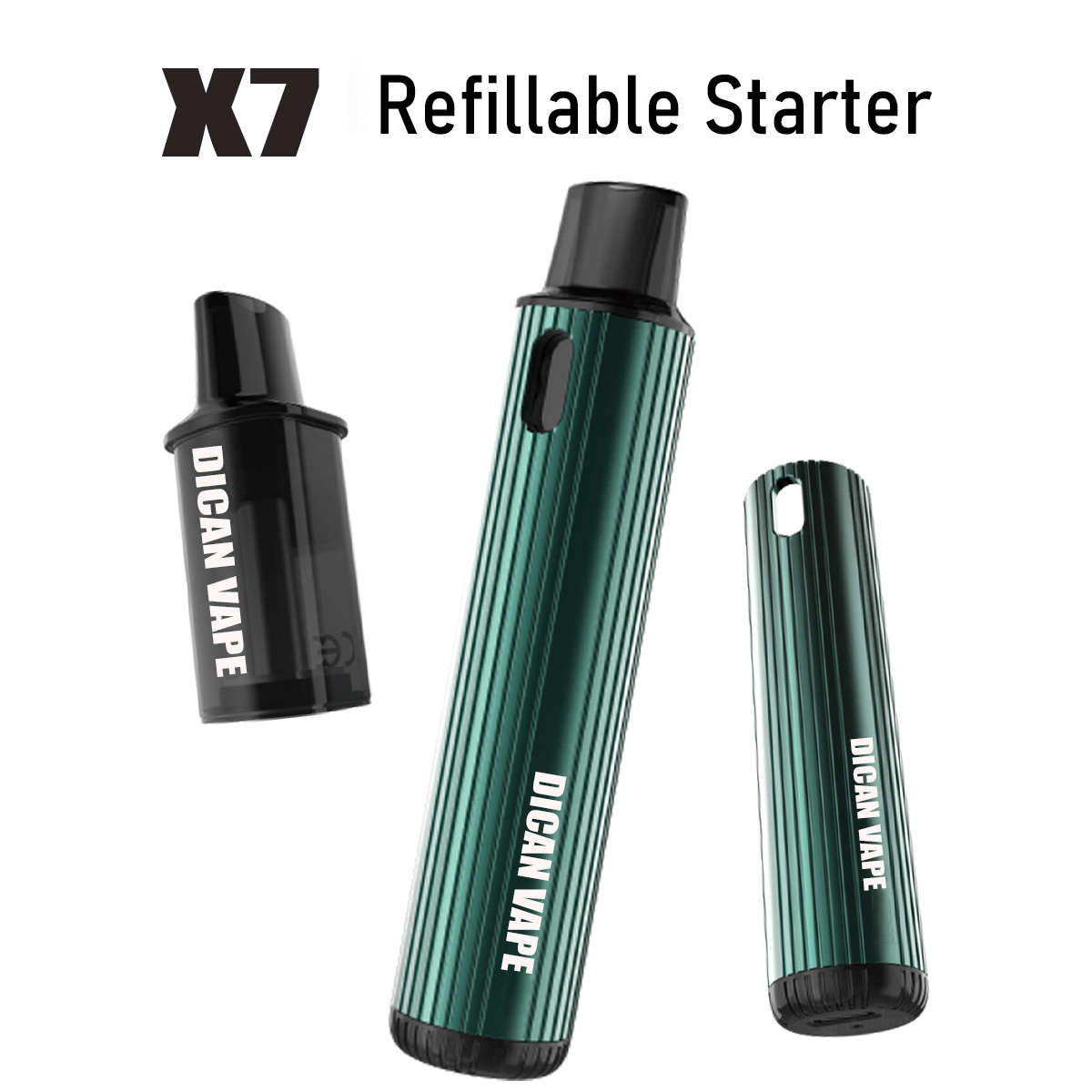 X7 prémium újratölthető hüvely eldobható vape indító